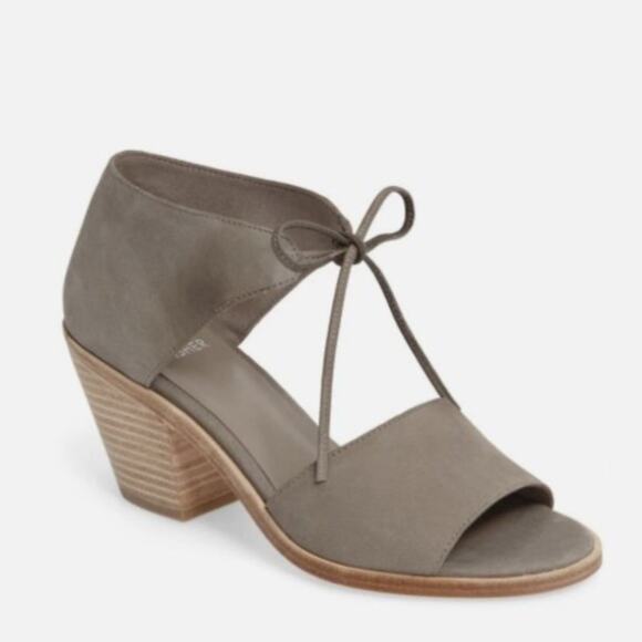 Eileen Fisher Shoes - Eileen fisher ann ankle tie shoes suede nubuck moon grey size 9